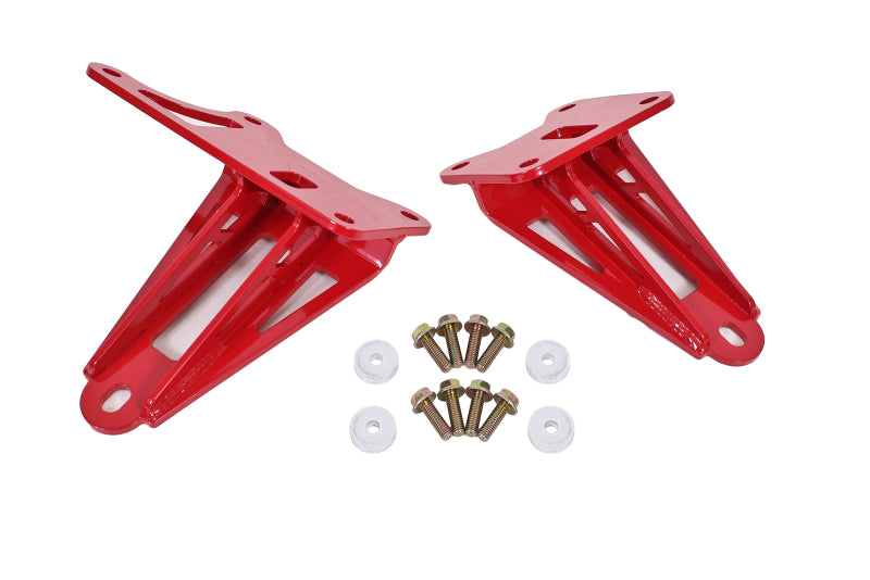 BMR 11-17 S197 Mustang Motor Mount Brackets - Red - 0