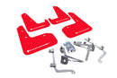 Rally Armor 11-14 Subaru WRX/STI (Sedan Only) Red UR Mud Flap w/White Logo-1