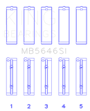 King Engine Bearings Toyota 1AZFE/2AZFE Main Bearing Set-1