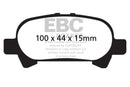 EBC 00-04 Toyota Avalon 3.0 Yellowstuff Rear Brake Pads-2