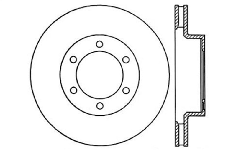 StopTech 07-08 Toyota FJ Cruiser / 05-08 Tacoma (6 lug) / 03-08 4 Runner (319mm disc) SportStop Slo - 0