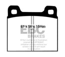EBC 64-69 Porsche 911 2.0 (M Caliper) (Solid front rotor) Yellowstuff Front Brake Pads-1