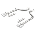MagnaFlow Axle-Back, SS, 2.5in, Quad Split Rear 3.5in Tip 2015 Dodge Challenger 3.6L V6-18