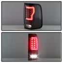 Spyder 04-08 Ford F-150 Projector Tail Lights - Light Bar DRL LED - Black ALT-YD-FF15004V2-LBLED-BK-10