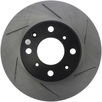 StopTech Power Slot 93-00 Honda Civic DX w/ Rr Drum Brakes Front Left Rotor - 0
