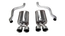 Corsa 2009-2013 Chevrolet Corvette C6 6.2L V8 Polished Sport Axle-Back Exhaust-1