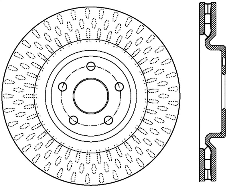 StopTech 12-13 Jeep SRT8 Front Right Slotted Sport Brake Rotor - 0