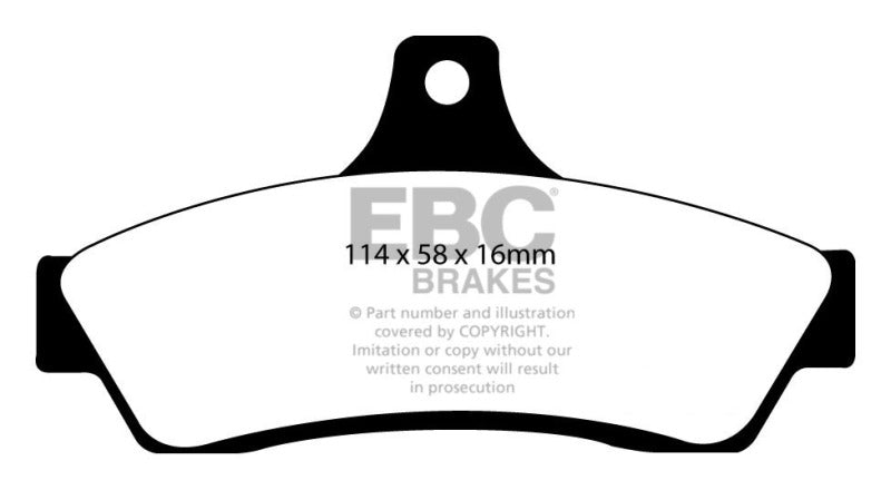 EBC 03-04 Pontiac GTO 5.7 (Solid Rear Rotors) Redstuff Rear Brake Pads - 0