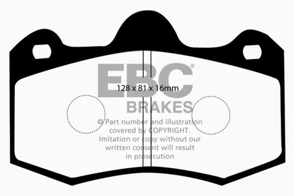EBC 10+ Lotus Evora 3.5 Redstuff Front Brake Pads