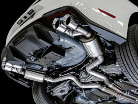 AWE Tuning 2018+ Ford Mustang GT (S550) Cat-Back Exhaust - Touring Edition (Quad Chrome Silver Tips) - 0