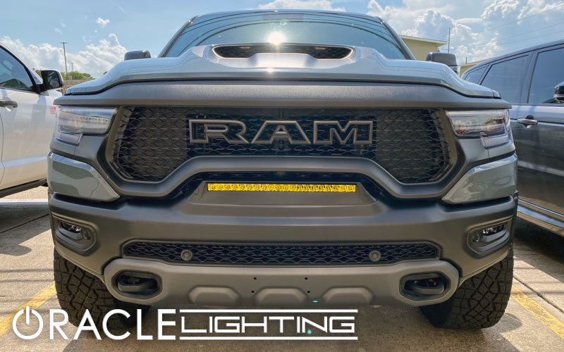 ORACLE Lighting 19-22 RAM Rebel/TRX Front Bumper Flush LED Light Bar System - Yellow