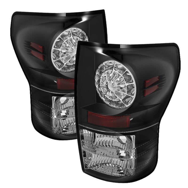 Spyder Toyota Tundra 07-13 LED Tail lights Black ALT-YD-TTU07-LED-BK - 0