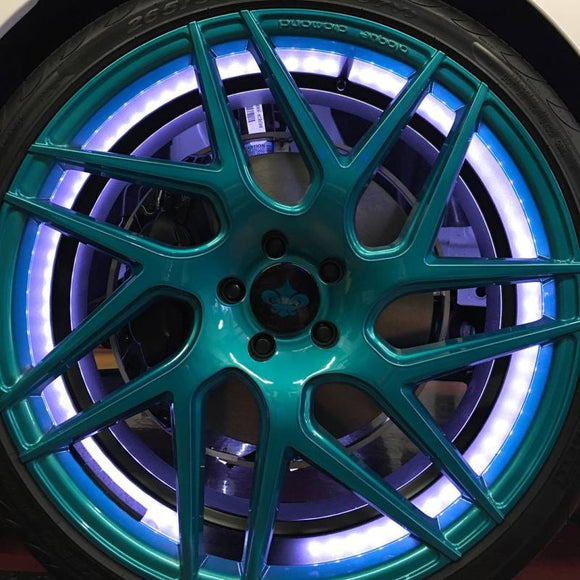 Oracle LED Illuminated Wheel Rings - Double LED - White