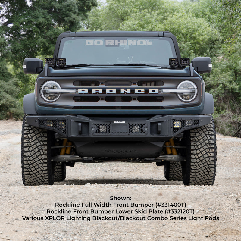 Go Rhino 21-24 Ford Bronco (2 and 4 Door) Rockline Full Width Bumper - 0