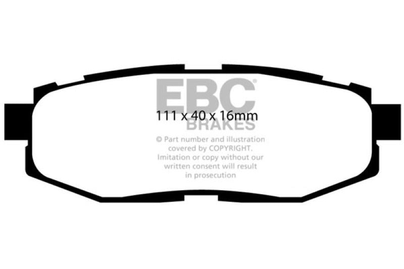 EBC 12+ Scion FR-S 2 Greenstuff Rear Brake Pads - 0