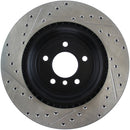 StopTech 06 BMW 330 / 07-09 BMW 335 Slotted & Drilled Left Rear Rotor-6