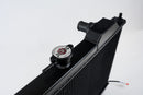 CSF 01-07 Mitsubishi Evo 7/8/9 Full-Slim Radiator w/12in Fan &amp; Shroud/-16AN - Black-4