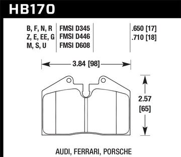 Hawk 89-94 Porsche 911 / 86-94 944 / 93 & 95 968 Front & Rear DTC-70 Race Brake Pads - 0