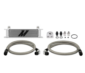 Mishimoto Universal 10 Row Oil Cooler Kit (Metal Braided Lines) - 0