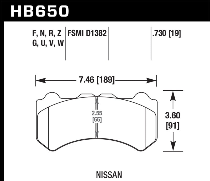 Hawk 09-16 Nissan GT-R HPS 5.0 Front Brake Pads - 0