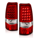 ANZO 1999-2007 Chevrolet Silverado 1500 LED Taillights Red/Clear-10