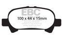 EBC 00-04 Toyota Avalon 3.0 Yellowstuff Rear Brake Pads-3