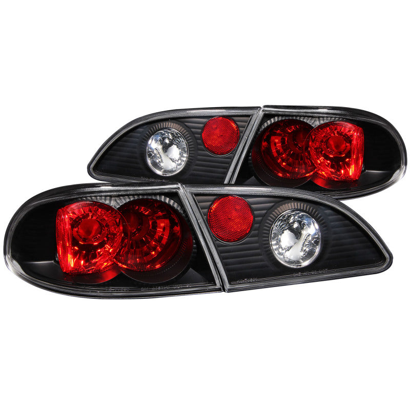 ANZO 1998-2002 Toyota Corolla Taillights Black - 0