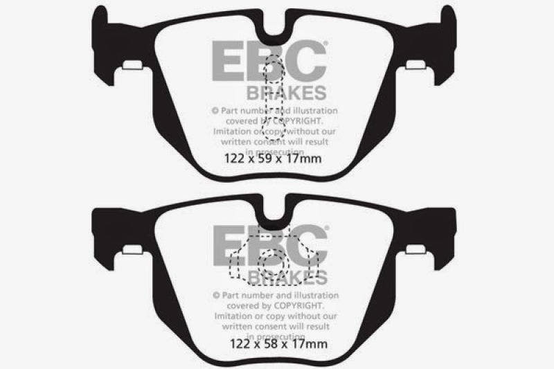 EBC 10-14 BMW X5 3.0 Turbo (35) Redstuff Rear Brake Pads - 0