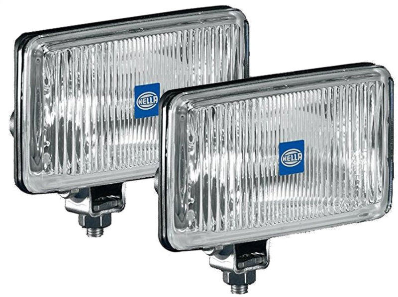 Hella 450 H3 12V SAE/ECE Fog Lamp Kit Clear - Rectangle (Includes 2 Lamps) - 0