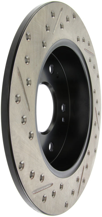 StopTech 06-09 Honda Civic Ex/Si Slotted & Drilled Left Rear Rotor - 0