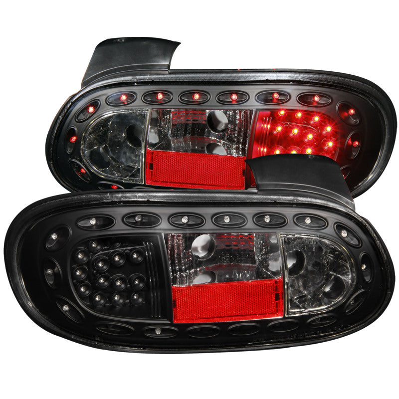 ANZO 1998-2005 Mazda Miata LED Taillights Black - 0