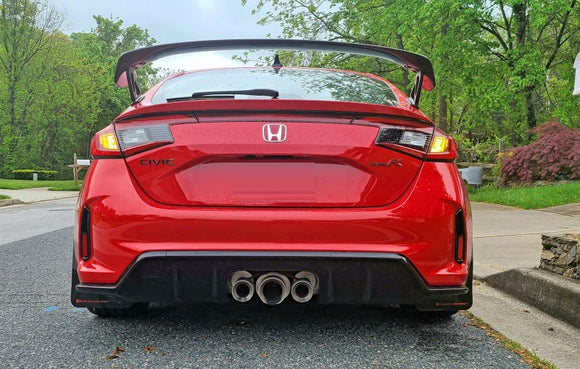 Rally Armor 23-26 Honda Civic Type R Black Mud Flap White Logo