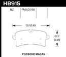 Hawk 16-18 Porsche Macan HPS 5.0 Street Rear Brake Pads-1