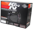 K&N Street Metal Intake System for 01-16 Harley-Davidson Softail/Dyna - Shaker Black-14