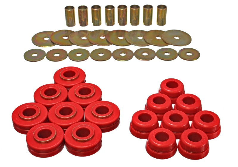 Energy Suspension Nissan/Datsun Red Body Mount Set - 0