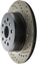 StopTech 5/93-98 Toyota Supra Left Rear Slotted & Drilled Rotor-4