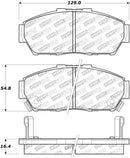 StopTech Street Touring 93-95 Honda Civic Coupe Front Brake Pads-1