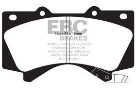 EBC 08+ Lexus LX570 5.7 Ultimax2 Front Brake Pads - 0