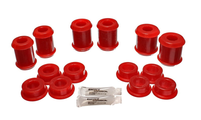 Energy Suspension 04-09 Cadillac XLR/XLR-V / 97-12 Corvette Red Rear End C/A Bushing Set - 0