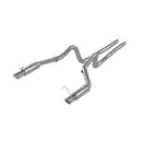 MBRP 05-09 Ford Shelby GT500 / GT Dual Split Rear Race Version, T409 4in Tips Exhaust System-3