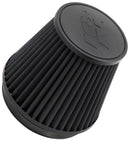 K&N Universal Rubber Filter Round Tapered 6in Flange ID x 7.5in Base OD x 5.25in Top OD x 6in Height-1