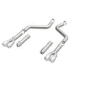 MagnaFlow Axle-Back, SS, 3in, Quad Split Rear 3.5 Tips 2015 Dodge Challenger incl SRT Hellcat-15