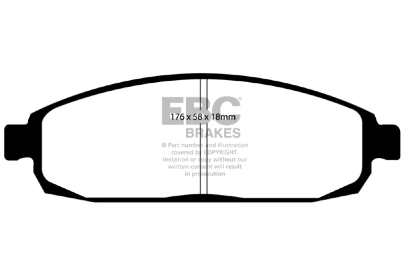 EBC 05-10 Jeep Commander 3.7 Greenstuff Front Brake Pads - 0