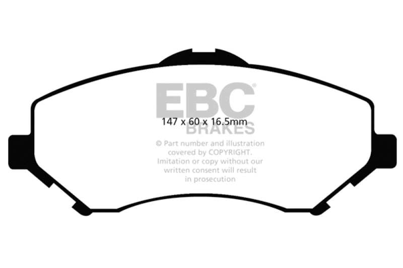 EBC 08-11 Chrysler Town & Country 3.3 Greenstuff Front Brake Pads - 0