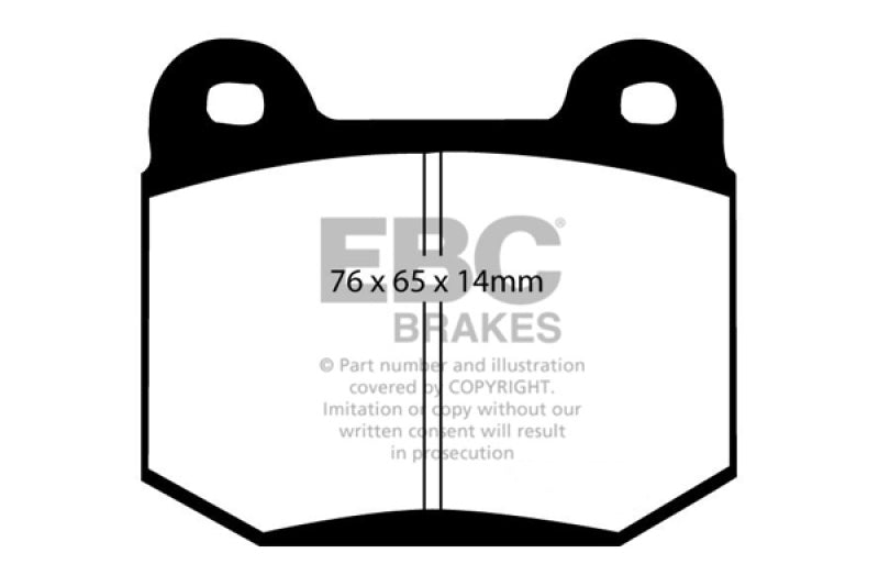 EBC 99-03 Mitsubishi Lancer Evolution 2.0 Turbo Redstuff Rear Brake Pads - 0