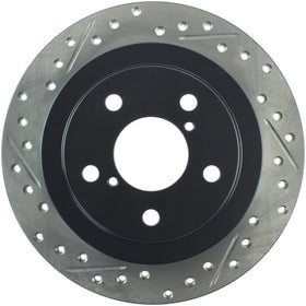 StopTech 05-06 Saab 9-2X AWD / 02-05 Impreza WRX / 02 WRX STi Slotted & Drilled Right Rear Rotor - 0