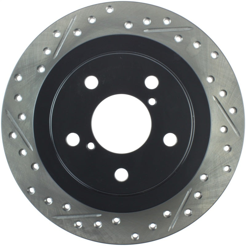 StopTech 05-06 Saab 9-2X AWD / 02-05 Impreza WRX / 02 WRX STi Slotted & Drilled Right Rear Rotor - 0