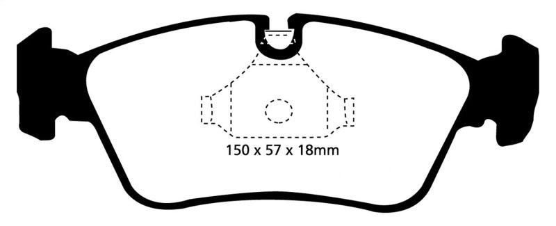 EBC 99-02 BMW Z3 2.5 Redstuff Front Brake Pads - 0