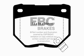 EBC 89-95 Nissan Skyline (R32) 2.6 Twin Turbo GT-R Redstuff Rear Brake Pads - 0