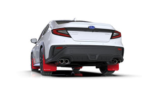 Rally Armor 22-26 Subaru WRX Red UR Mud Flap w/White Logo - 0